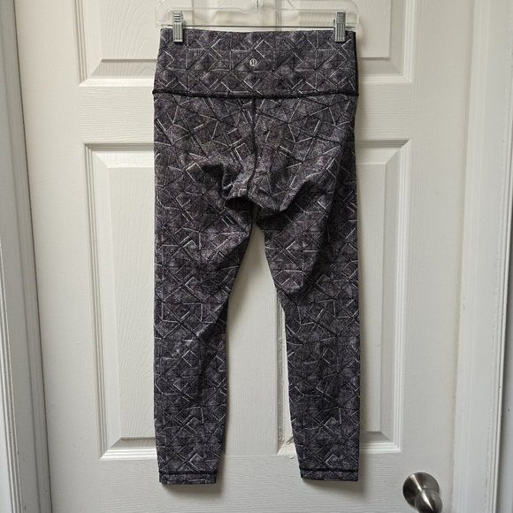 Lululemon Wunder Under Hi-Rise 7/8 Tight (Full-On Luxtreme 25") White Black - Picture 4 of 6